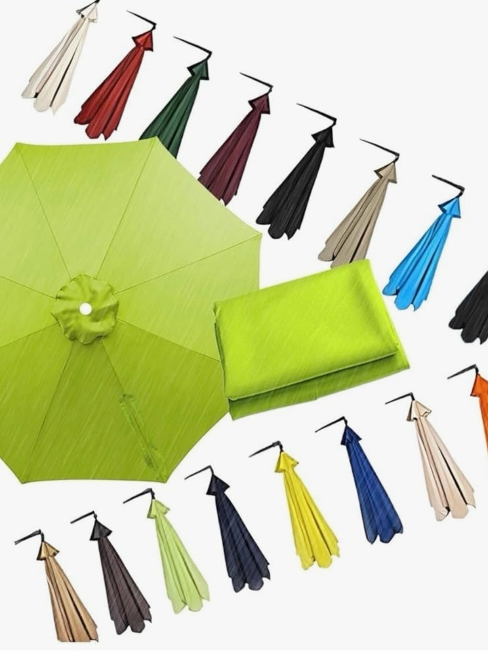 Outdoor Patio Yard Table Umbrella Canopy Replacement Only for 8 Ribs 2.5m/8ft